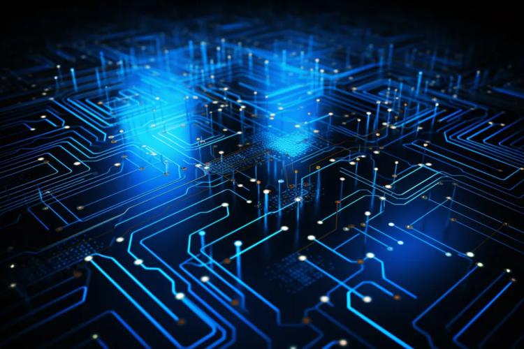 5g模型科技互联网数据芯片背景图